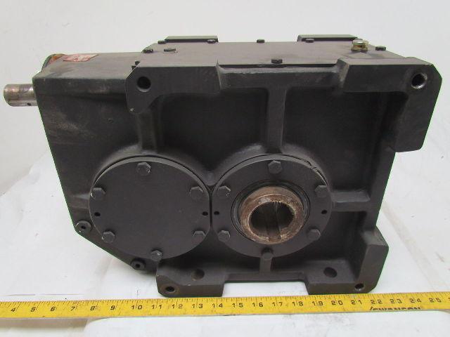 302:1 Ratio 5.8 RPM Large Combo Worm Spur Gear Box Speed Reducer Iron Case 132lb