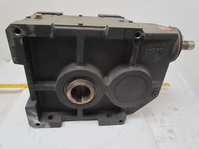 302:1 Ratio 5.8 RPM Large Combo Worm Spur Gear Box Speed Reducer Iron Case 132lb