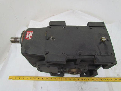 302:1 Ratio 5.8 RPM Large Combo Worm Spur Gear Box Speed Reducer Iron Case 132lb