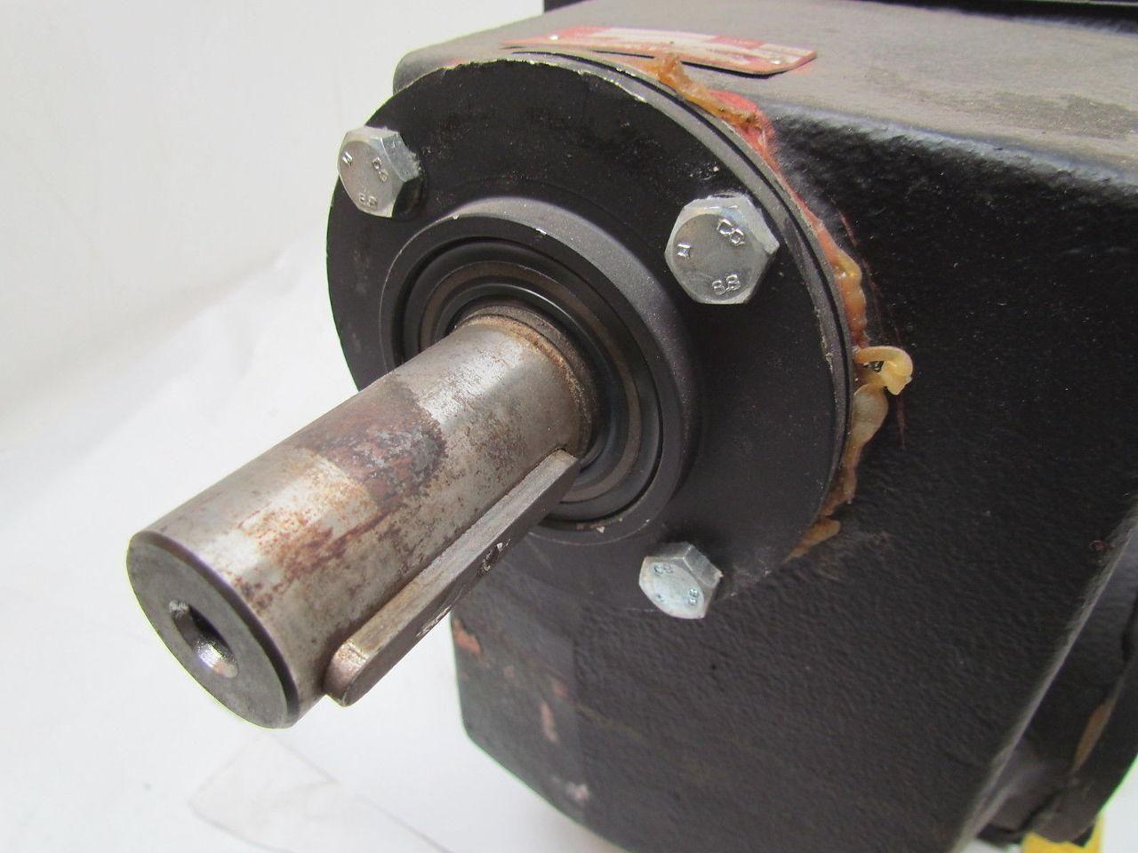 302:1 Ratio 5.8 RPM Large Combo Worm Spur Gear Box Speed Reducer Iron Case 132lb