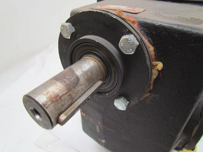 302:1 Ratio 5.8 RPM Large Combo Worm Spur Gear Box Speed Reducer Iron Case 132lb