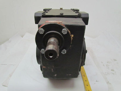 302:1 Ratio 5.8 RPM Large Combo Worm Spur Gear Box Speed Reducer Iron Case 132lb