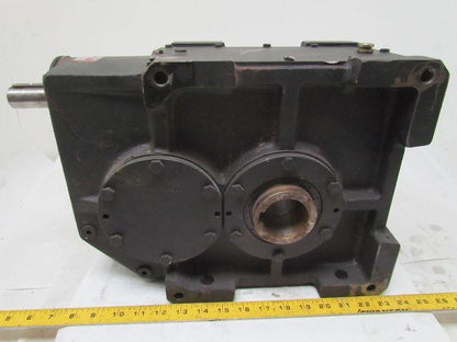 302:1 Ratio 5.8RPM Large Combo Worm Spur Gear Box Speed Reducer Iron Case 132lb