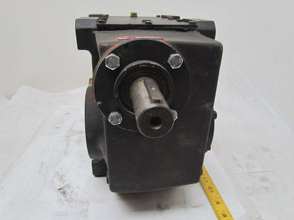 302:1 Ratio 5.8RPM Large Combo Worm Spur Gear Box Speed Reducer Iron Case 132lb