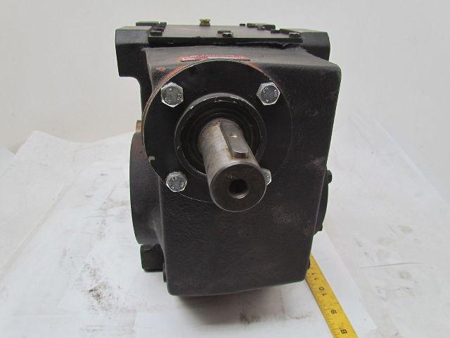 302:1 Ratio 5.8RPM Large Combo Worm Spur Gear Box Speed Reducer Iron Case 132lb