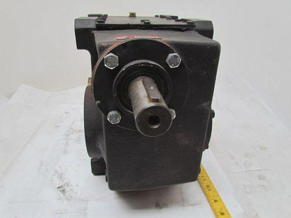 302:1 Ratio 5.8RPM Large Combo Worm Spur Gear Box Speed Reducer Iron Case 132lb