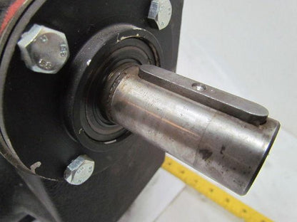 302:1 Ratio 5.8RPM Large Combo Worm Spur Gear Box Speed Reducer Iron Case 132lb