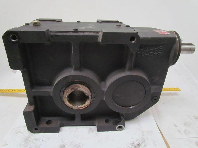 302:1 Ratio 5.8RPM Large Combo Worm Spur Gear Box Speed Reducer Iron Case 132lb