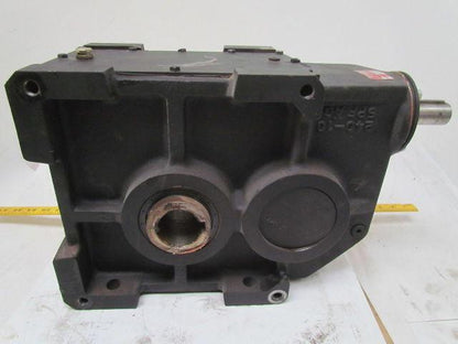 302:1 Ratio 5.8RPM Large Combo Worm Spur Gear Box Speed Reducer Iron Case 132lb