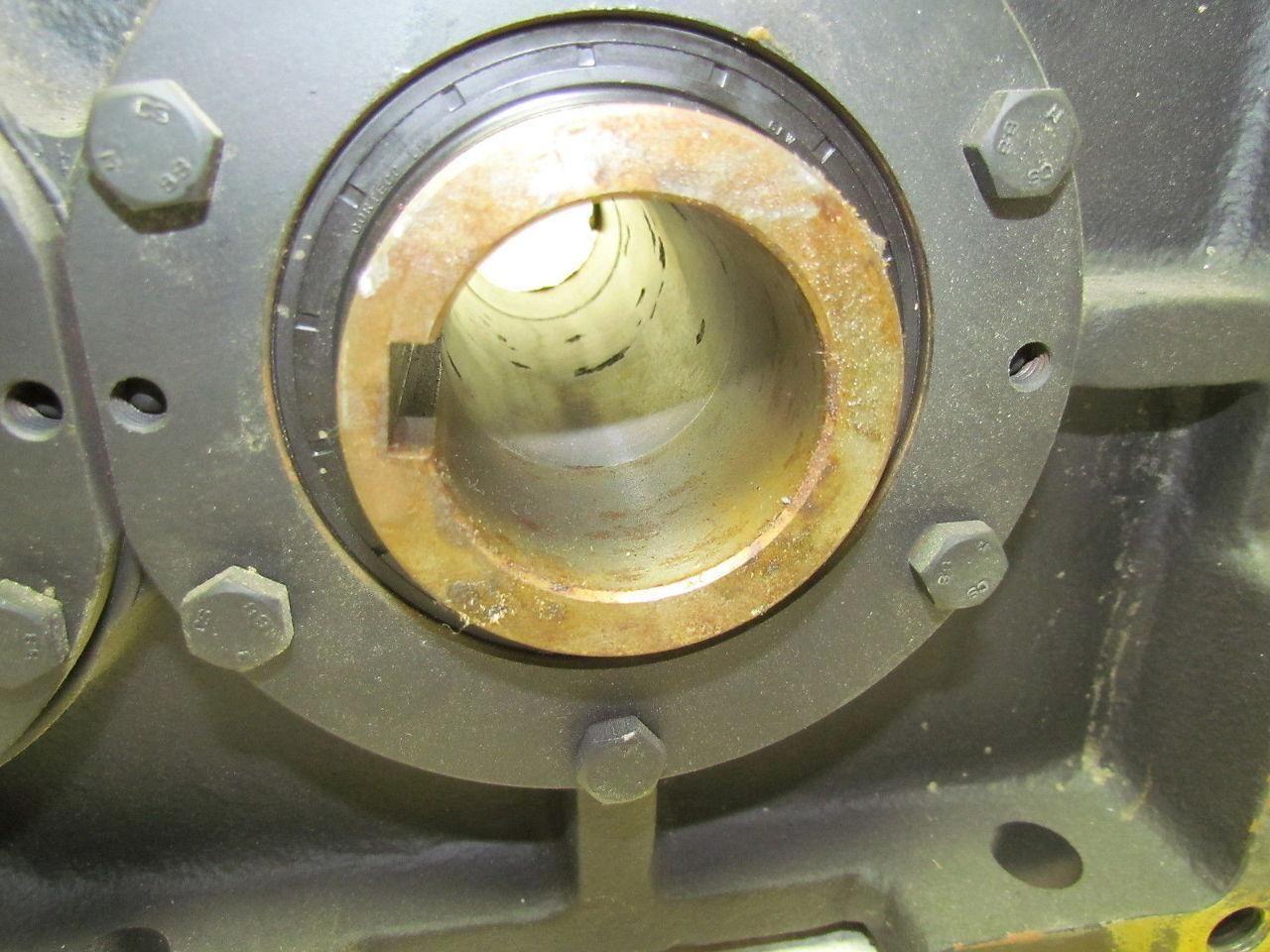 302:1 Ratio 5.8RPM Large Combo Worm Spur Gear Box Speed Reducer Iron Case 132lb