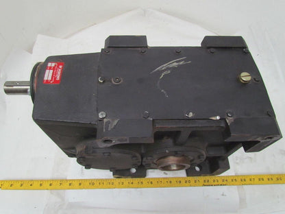 302:1 Ratio 5.8RPM Large Combo Worm Spur Gear Box Speed Reducer Iron Case 132lb