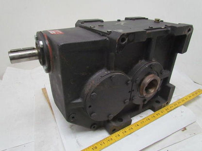 302:1 Ratio 5.8RPM Large Combo Worm Spur Gear Box Speed Reducer Iron Case 132lb