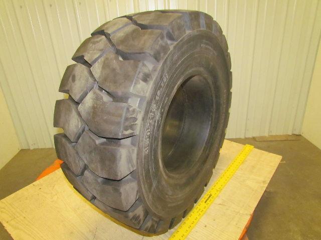Watts 350X15 9.75 350-15 Solid Pneumatic Forklift Tire Deep Traction Tread NEW