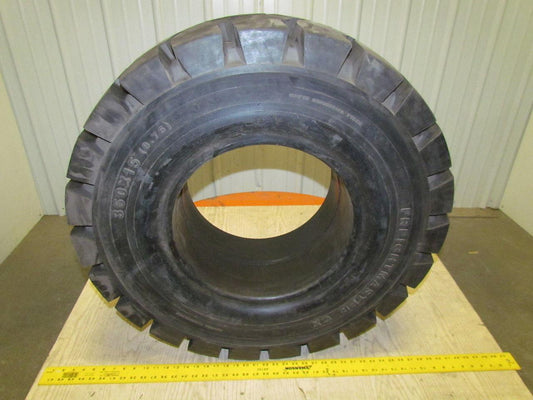 Watts 350X15 9.75 350-15 Solid Pneumatic Forklift Tire Deep Traction Tread NEW