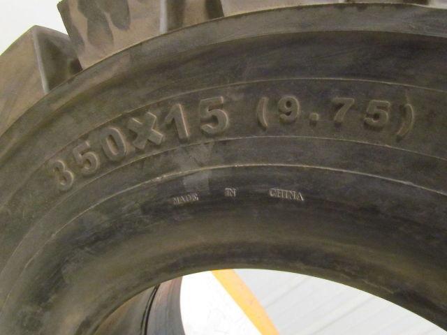 Watts 350X15 9.75 350-15 Solid Pneumatic Forklift Tire Deep Traction Tread NEW