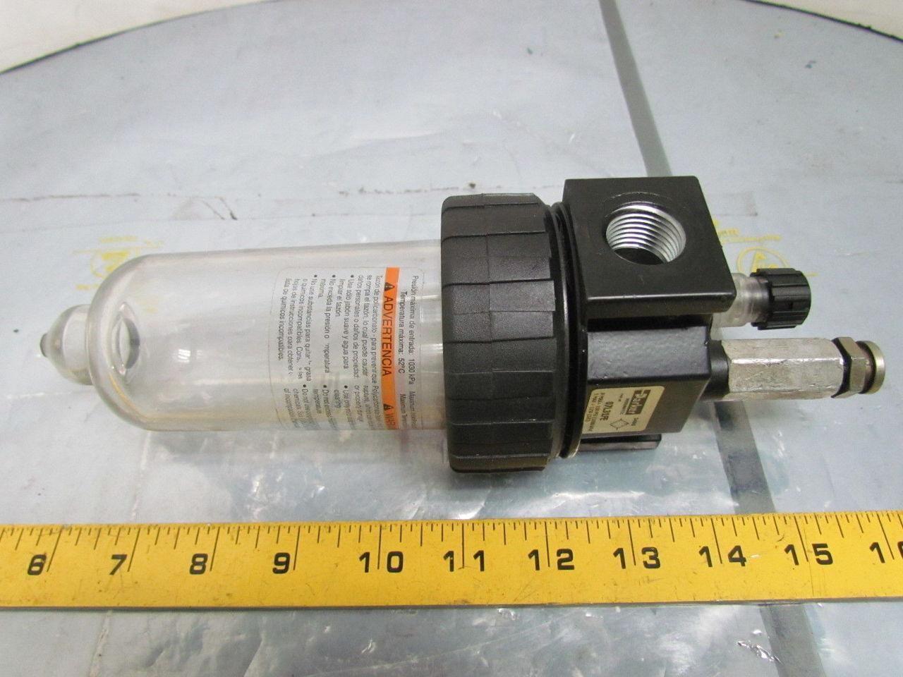 Parker 07L31FE 150 PSI Pneumatic Lubricator 1/2" NPTF Ports