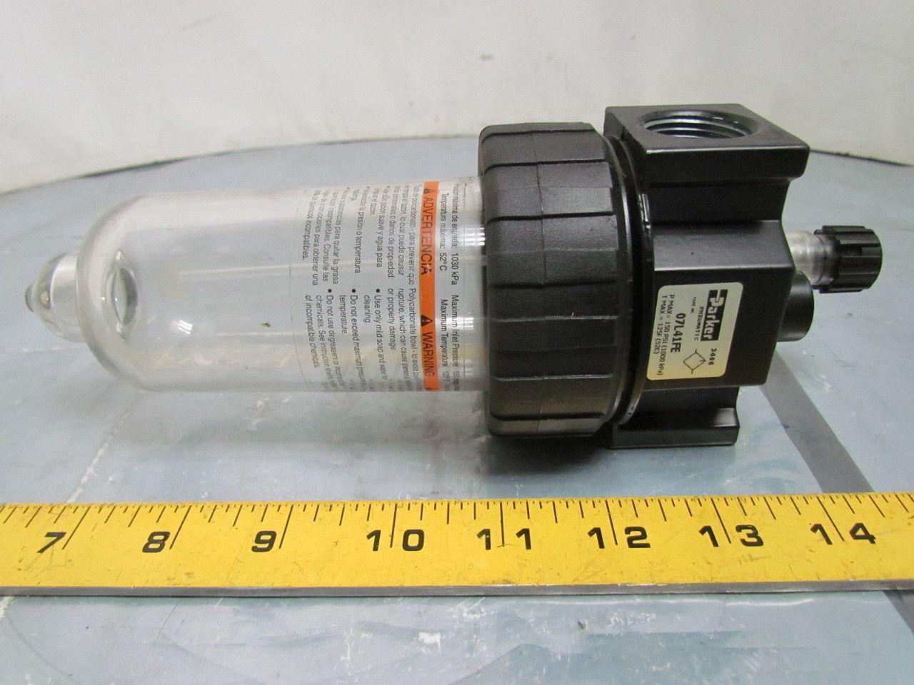 Parker 07L41FE 150 PSI Pneumatic Lubricator 3/4" PSI