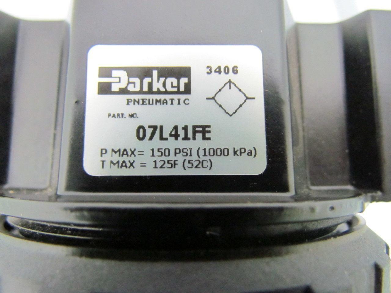 Parker 07L41FE 150 PSI Pneumatic Lubricator 3/4" PSI