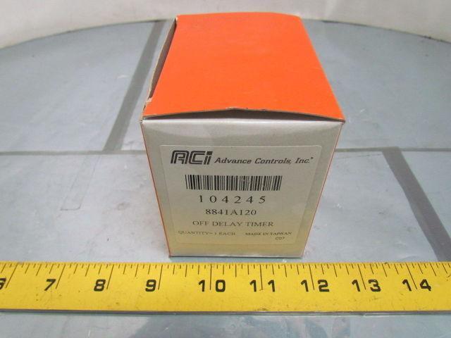 ACI 104245 8841A120 Off Delay Timer 5 Amp 250VAC NIB