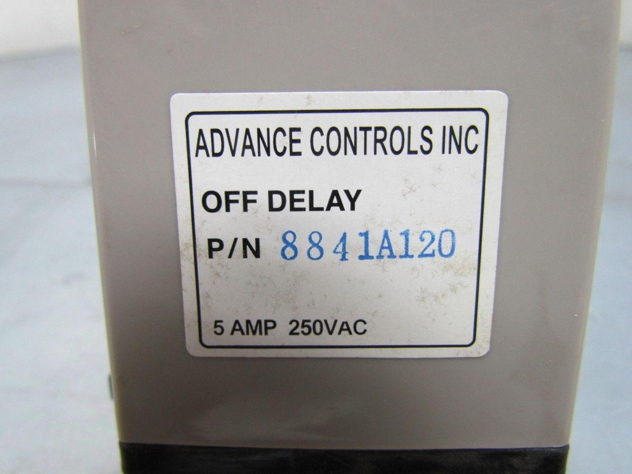 ACI 104245 8841A120 Off Delay Timer 5 Amp 250 VAC NEW