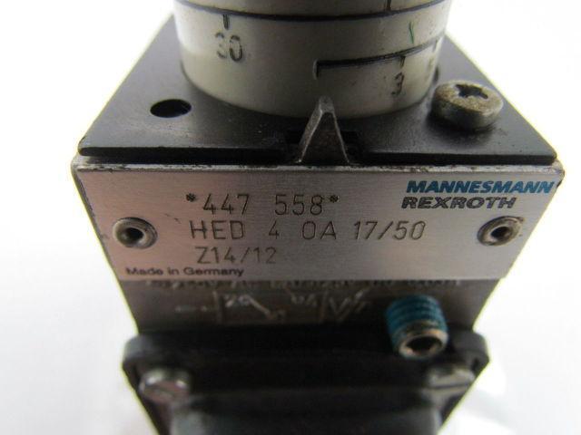 Rexroth HED4OA17/50Z14/12 447 558 Hydraulic Valve