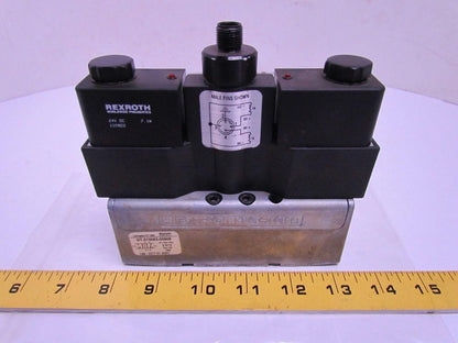 Rexroth Ceram GT-010062-00909 Double Solenoid Valve 4-Pin 24VDC ISO Sz 1