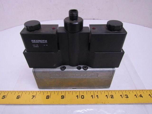 Rexroth Ceram GT-010062-00909 Double Solenoid Valve 4-Pin 24VDC ISO Sz 1