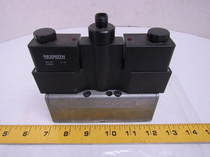 Rexroth Ceram GT-010062-00909 Double Solenoid Valve 4-Pin 24VDC ISO Sz 1