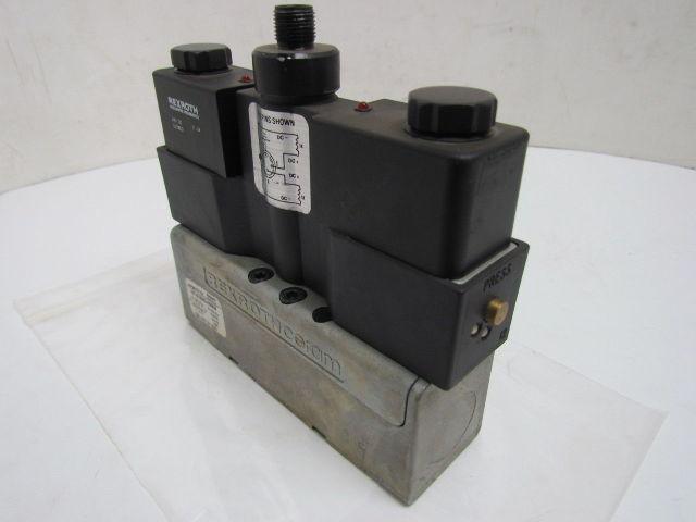 Rexroth Ceram GT-010062-00909 Double Solenoid Valve 4-Pin 24VDC ISO Sz 1