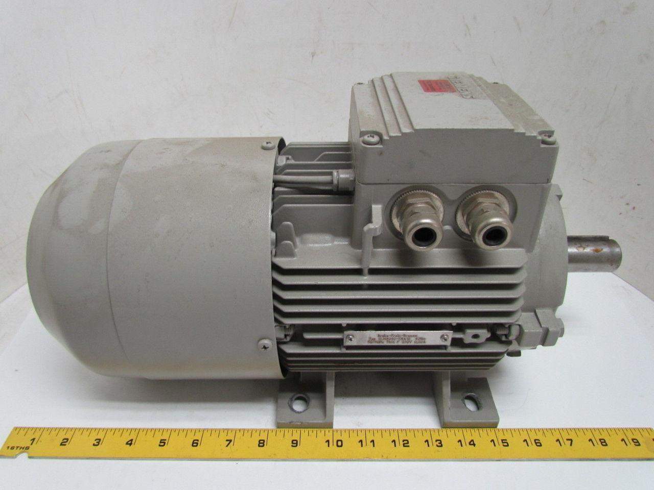 Siemens 1LA7107-4AA60-Z Brake Motor 3.4kw 4.5Hp 1720rpm 460VAC 3PH 100L Frame