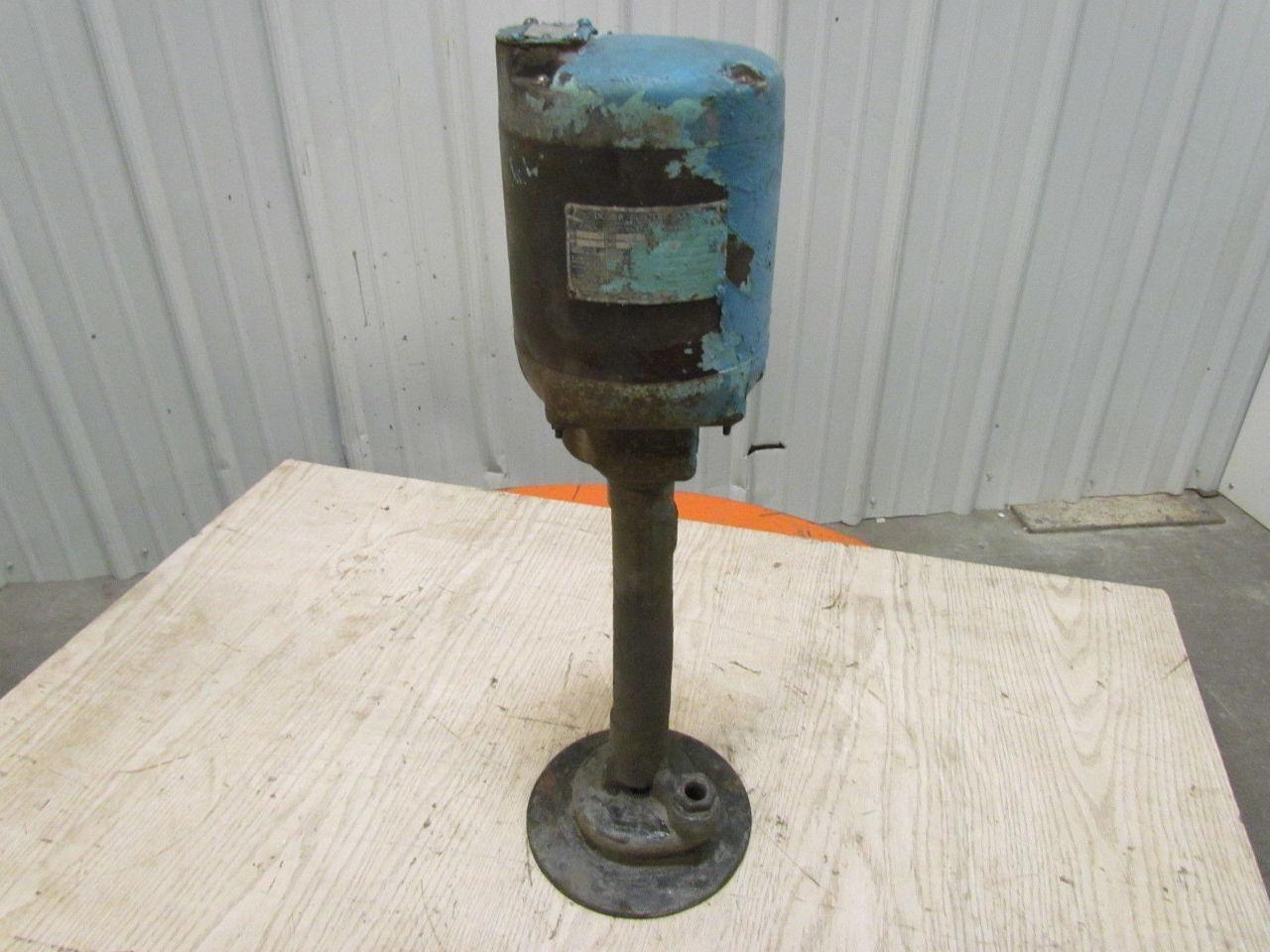 Doerr Electric 1/4HP 208-220/440 3PH Electric Coolant Pump 26"OAL 1/2"NPT