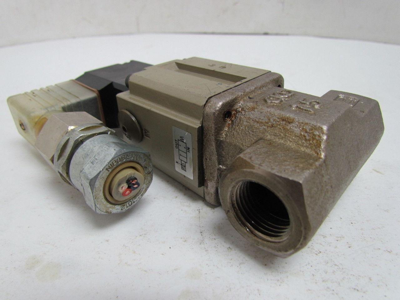 CKD CVS2-15-02H-1 Solenoid Valve 110V 1/2" NPT