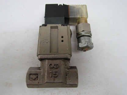 CKD CVS2-15-02H-1 Solenoid Valve 110V 1/2" NPT