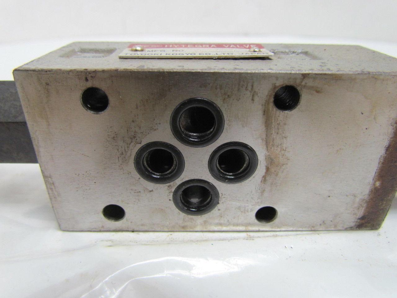 Toyooki Kogyo HG3H-P-D 4 025B Hytegra Pressure Reducing Stackable Valve