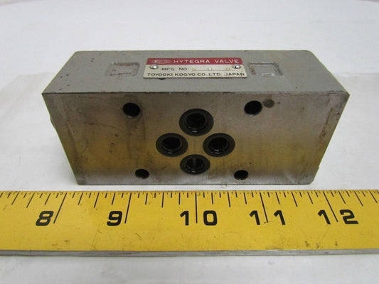 Toyooki Kogyo HK3H-W-Y 2-025B Stackable Hydraulic Check Valve