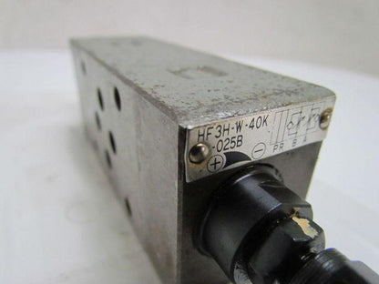 Toyooki Kogyo HF3H-W-40K-025B Hytegra Hydraulic Valve