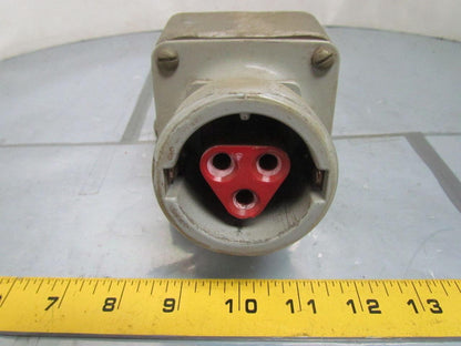 Crouse Hinds Co AR337-M72 600VAC 250VDC 30 AMP Receptacle 3W 3P Arktite