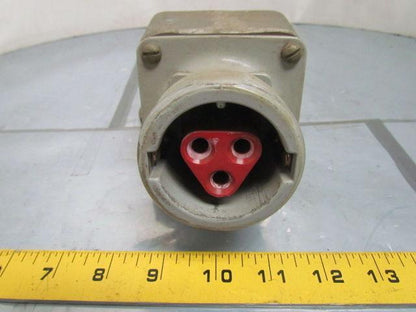 Crouse Hinds Co AR337-M72 600VAC 250VDC 30 AMP Receptacle 3W 3P Arktite