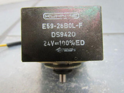 Kuhnke DS9420 E59-26B0L-F Rotary Solenoid 24V