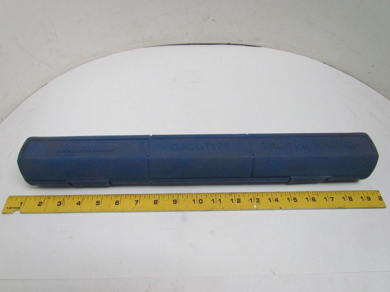 Westward 4YP98 Micrometer Torque Wrench 40-160 ft/Lbs 1/2" Drive 17" OAL