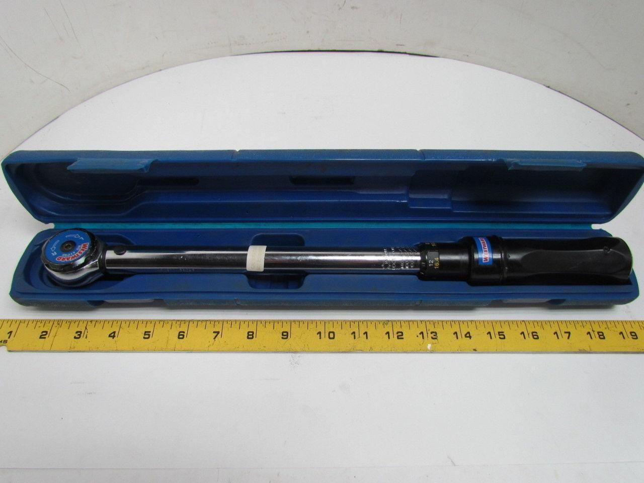 Westward 4YP98 Micrometer Torque Wrench 40-160 ft/Lbs 1/2" Drive 17" OAL