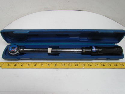 Westward 4YP98 Micrometer Torque Wrench 40-160 ft/Lbs 1/2" Drive 17" OAL