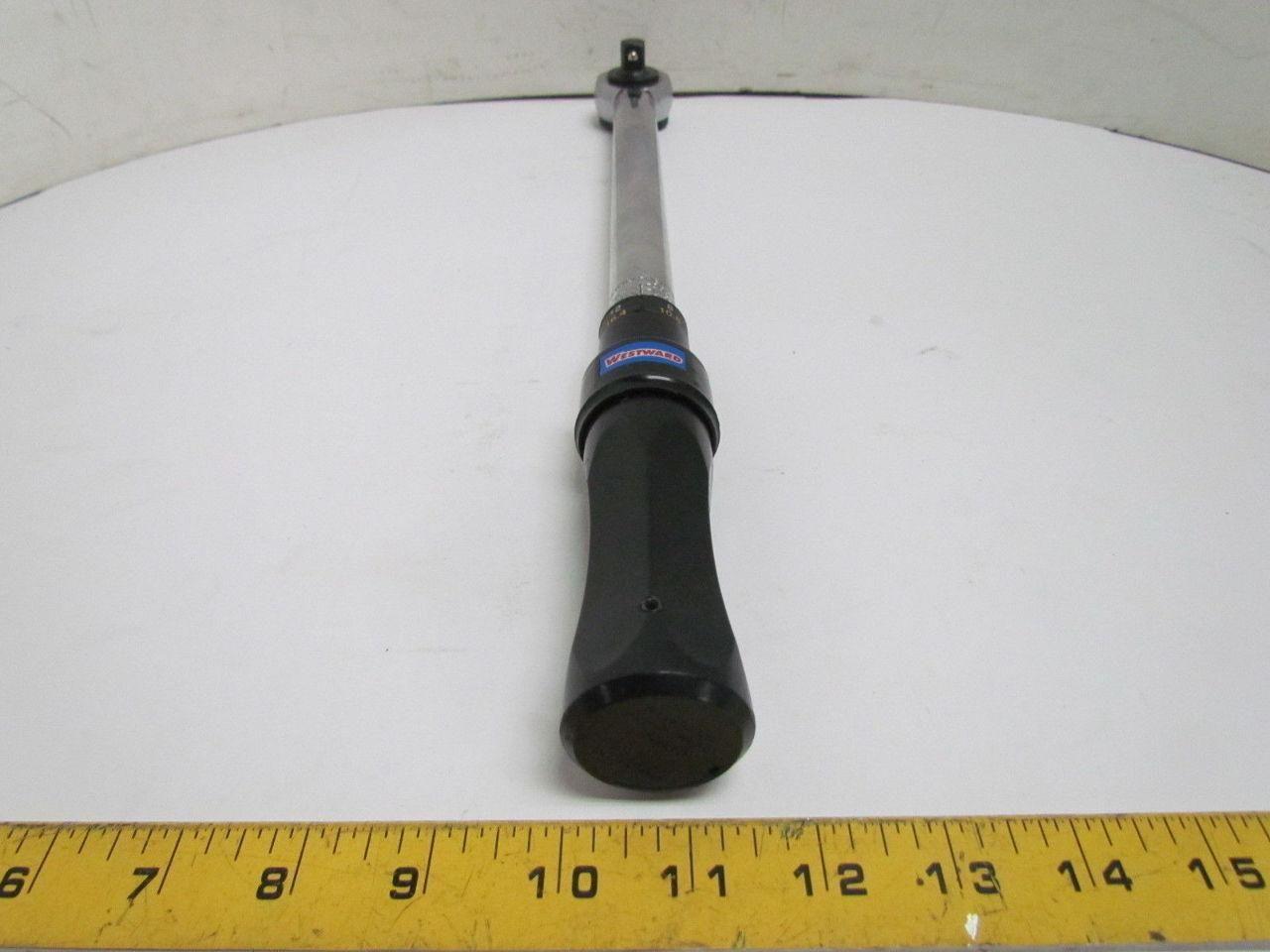 Westward 4YP98 Micrometer Torque Wrench 40-160 ft/Lbs 1/2" Drive 17" OAL