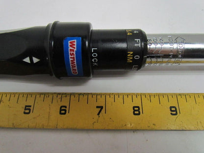 Westward 4YP98 Micrometer Torque Wrench 40-160 ft/Lbs 1/2" Drive 17" OAL