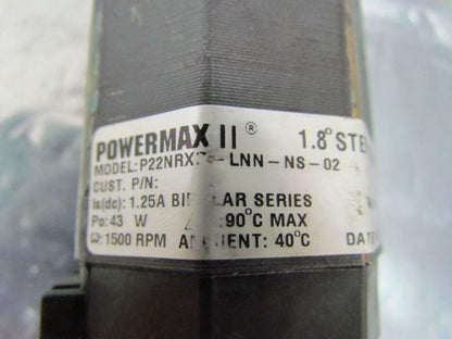 Pacific 1.8 Deg Stepper Motor 2-Phase 1.25 Amp 1500 RPM 65V NEMA 23 Powermax II