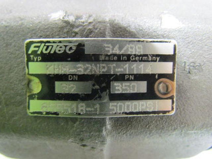 Flutec KHM Series 2 Way Ball Valve 32NPT-1114 5000 PSI 1-1/4" NPT