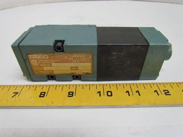 Numatics 152SA431K015W Single Solenoid Valve 120 Volts .08 Amps 150 Max PSI