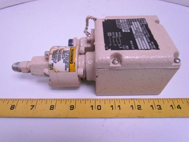 ITT 200P1S28 Adjustable Pressure Switch 500 to 3000 PSIG