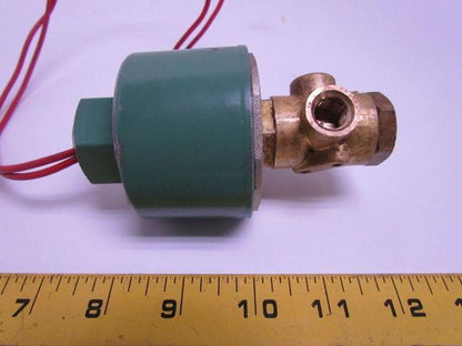Asco Red Hat Valve 835223 Solenoid Control Valve 1/4" NPT 120 VAC 3 Way