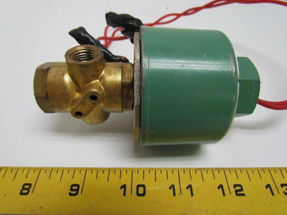 Asco Red Hat Valve 835223 Solenoid Control Valve 1/4" NPT 120 VAC 3 Way